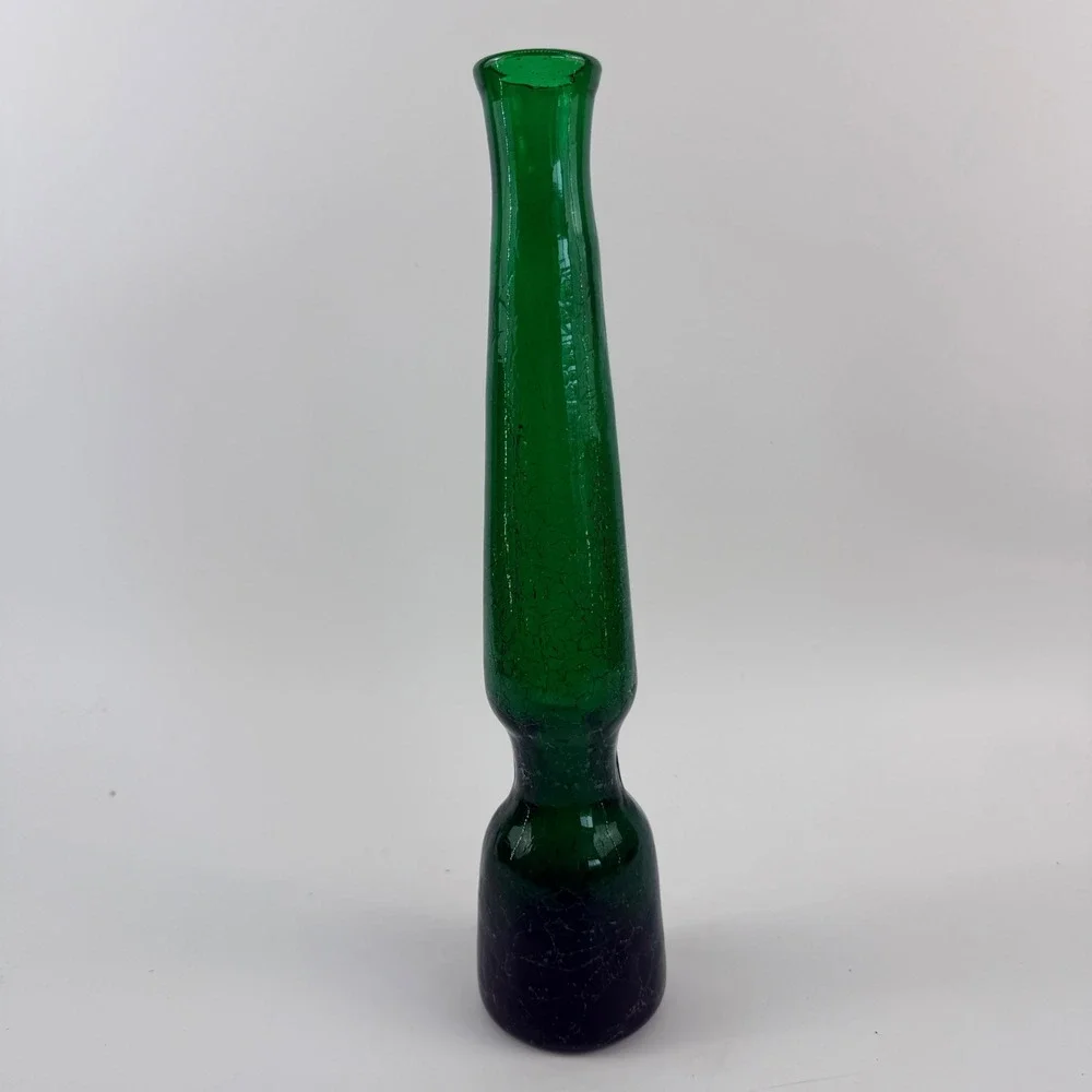 Indiana Handcraft/Greenwich Flintcraft Kingston Green Decanter 13.25